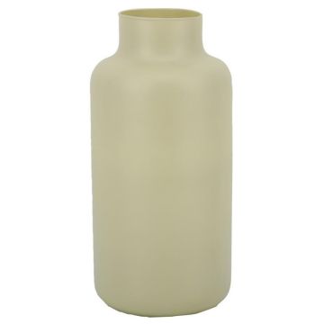 Glas Tisch Vase SIARA aus Glas, khaki-matt, 25cm, Ø15cm