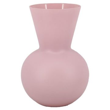 Blumenvase Glas VANTRA, rosa-matt, 30cm, Ø21cm Blumenvase Glas VANTRA, rosa-matt, 30cm, Ø21cm