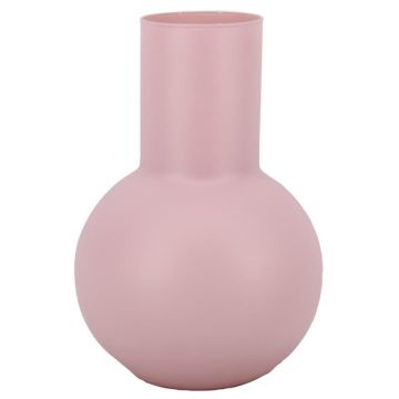 Blumenvase Glas ORBIS, rosa-matt, 24cm, Ø20cm Blumenvase Glas ORBIS, rosa-matt, 24cm, Ø20cm