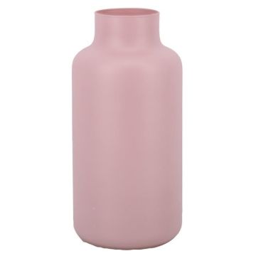 Glas Tisch Vase SIARA aus Glas, rosa-matt, 30cm, Ø15cm Glas Tisch Vase SIARA aus Glas, rosa-matt, 30cm, Ø15cm
