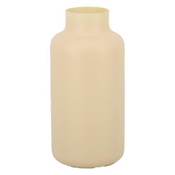 Glas Tisch Vase SIARA aus Glas, elfenbein-matt, 30cm, Ø15cm Glas Tisch Vase SIARA aus Glas, elfenbein-matt, 30cm, Ø15cm