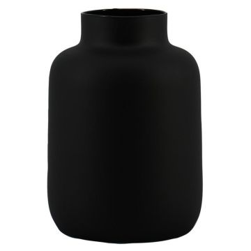 Blumenvase Glas VERMYN, schwarz-matt, 20cm, Ø15cm Blumenvase Glas VERMYN, schwarz-matt, 20cm, Ø15cm