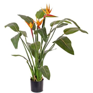 Kunstblume Strelitzie DALILA, orange-violett, 110cm, 17x22cm