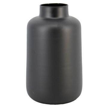 Blumenvase Glas VERMYN, schwarz-matt, 30cm, Ø20cm Blumenvase Glas VERMYN, schwarz-matt, 30cm, Ø20cm