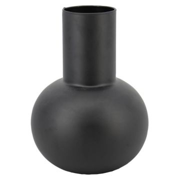 Blumenvase Glas ORBIS, schwarz-matt, 24cm, Ø20cm Blumenvase Glas ORBIS, schwarz-matt, 24cm, Ø20cm