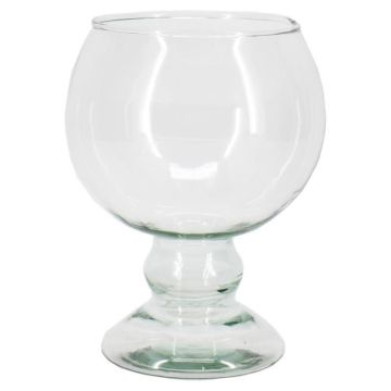 XXL Cognacglas NELMAR auf Fuß, recycelt, transparent, 19cm, Ø14cm XXL Cognacglas NELMAR auf Fuß, recycelt, transparent, 19cm, Ø14cm