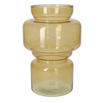 Dekovase EMERENTIA, Glas, recycelt, beige-klar, 25cm, Ø16,5cm Dekovase EMERENTIA, Glas, recycelt, beige-klar, 25cm, Ø16,5cm