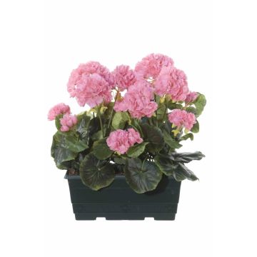 Künstliche Geranien FLOREANA im Blumenkasten, 2 Stück, hellrosa, 24x11x35cm