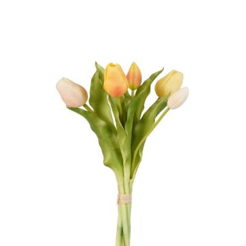 Kunstblumen Tulpen Strauß LEANA, gelb-rosa-weiß, 30cm, Ø20cm Kunstblumen Tulpen Strauß LEANA, gelb-rosa-weiß, 30cm, Ø20cm
