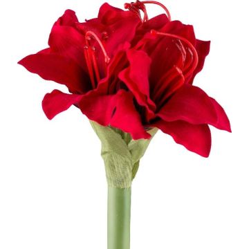 Plastikblume Amaryllis LIKONE, rot, 30cm