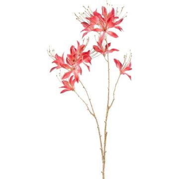 Kunstzweig Gartenamaryllis FRIHEL, lachs, 80cm