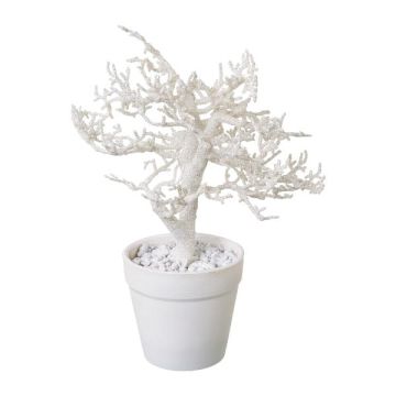 Künstlicher Baum Buche BONKA, laublos, Dekotopf, weiß, 24cm