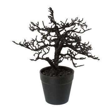 Künstlicher Baum Buche BONKA, laublos, Dekotopf, schwarz, 24cm