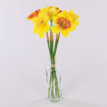 Narzissen Strauß künstlich LELA, gelb-orange, 35cm, Ø20cm Narzissen Strauß künstlich LELA, gelb-orange, 35cm, Ø20cm