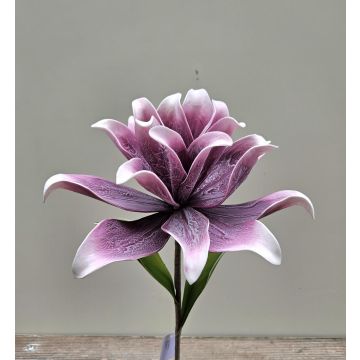 Kunststoffschaum Kamelie SINDAKLY, violett-creme, 80cm