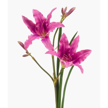 Kunst Blume Taglilie ZAXIL mit Blüten, violett, 75cm