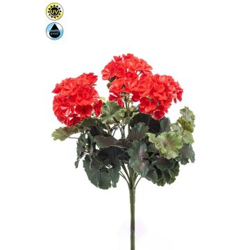 Künstliche Geranie BAKLIN auf Steckstab, crossdoor, rot, 40cm