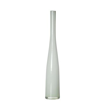Schlanke Glas Dekoflasche NASTASYA, weiß, 54cm, Ø9cm Schlanke Glas Dekoflasche NASTASYA, weiß, 54cm, Ø9cm