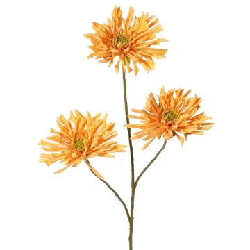 Künstlicher Zweig Chrysantheme LASDIM, ockergelb, 75cm, Ø11cm