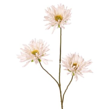 Künstlicher Zweig Chrysantheme LASDIM, weiß, 75cm, Ø11cm