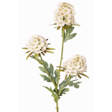 Künstlicher Zweig Bartnelke STERMYN, creme, 75cm, Ø6,5-8,5cm