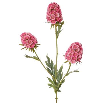 Künstlicher Zweig Bartnelke STERMYN, mauve, 75cm, Ø6,5-8,5cm