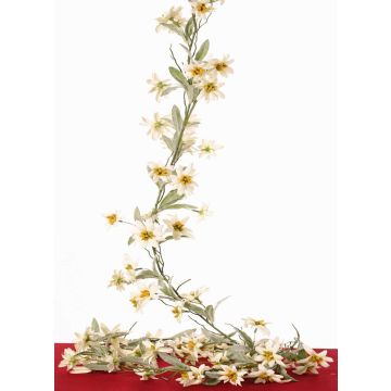 Künstliche Girlande Alpen-Edelweiß WALSIMA, weiß, 180cm, Ø5-6cm