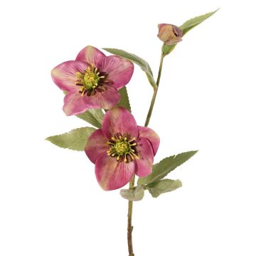 Künstlicher Zweig Christrose SUNMYN, mauve, 55cm, Ø8-10cm