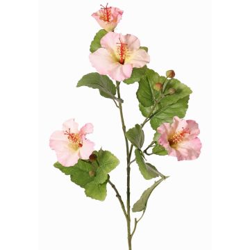 Deko Zweig Hibiskus TELSIMA mit Blüten, hellrosa, 80cm Deko Zweig Hibiskus TELSIMA mit Blüten, hellrosa, 80cm
