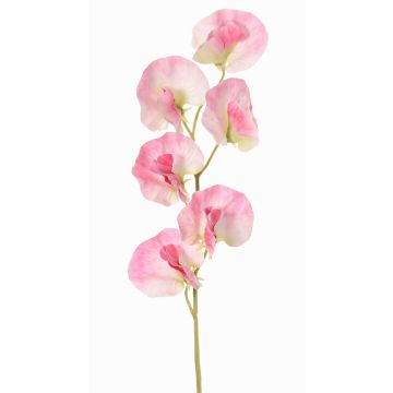 Blume künstlich Lathyrus WAHNY, rosa-weiß-grün, 45cm, Ø5,5cm