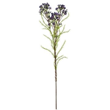 Künstlicher Zweig Wachsblume MEDEA, dunkellila, 80cm, Ø6cm