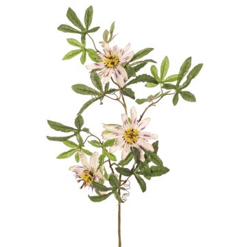 Kunstzweig Passionsblume WEPUNY, violett-weiß, 75cm, Ø7-10cm