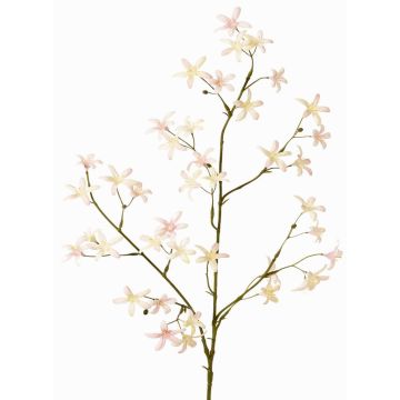 Kunstzweig Steinbrech PALSIMA mit Blüten, rosa-grün, 75cm
