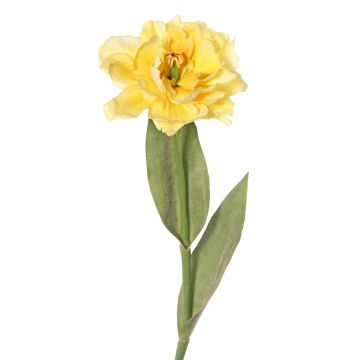 Künstliche Papageien Tulpe STEFANIE, gelb, 65cm, Ø14cm