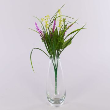 Künstlicher Blumenstrauß SIVIKELO, Maiglöckchen, Lavendel, Steckstab, violett-weiß, 40cm Künstlicher Blumenstrauß SIVIKELO, Maiglöckchen, Lavendel, Steckstab, violett-weiß, 40cm