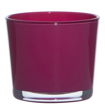 Pflanztopf aus Glas ALENA, magenta, 12,5cm, Ø14,5cm Pflanztopf aus Glas ALENA, magenta, 12,5cm, Ø14,5cm