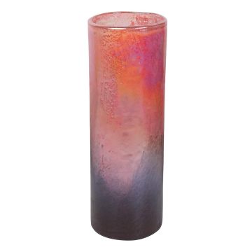 Glas Blumenvase PEPA, multi-pink-klar, 35cm, Ø12cm Glas Blumenvase PEPA, multi-pink-klar, 35cm, Ø12cm