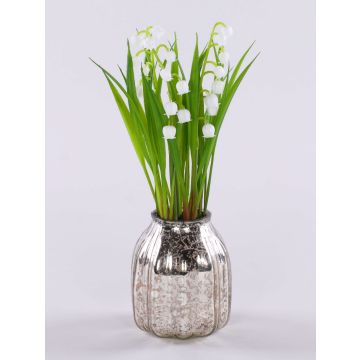 Kunstblume Maiglöckchen NIKISHA in Glasvase, weiß, 20cm Kunstblume Maiglöckchen NIKISHA in Glasvase, weiß, 20cm