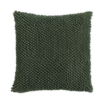 Sofa Kissen BOLLY, mit Kügelchen, moosgrün, 45x45cm