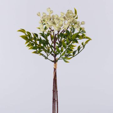 Künstlicher Zweig Vogelbeere ELNATAN im Bund, Früchte, creme-weiß, 30cm Künstlicher Zweig Vogelbeere ELNATAN im Bund, Früchte, creme-weiß, 30cm
