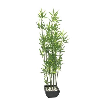 Kunst Schwarzer Bambus YUKIKO, Kunststämme, in Dekoschale, 120cm