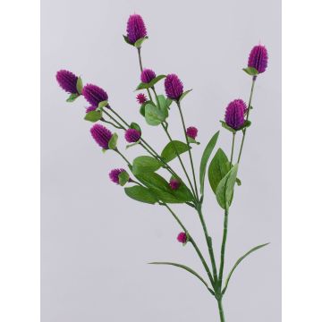 Deko Blumenzweig Kugelamarant THUSNELDA, violett, 70cm, Ø1,5-2,5cm Deko Blumenzweig Kugelamarant THUSNELDA, violett, 70cm, Ø1,5-2,5cm