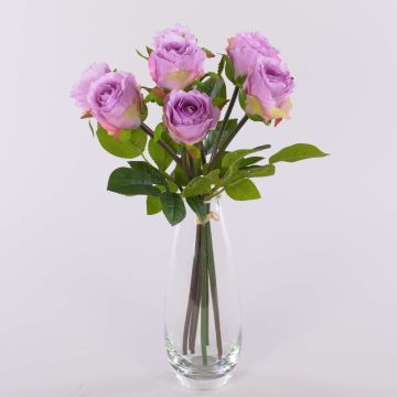 Kunstblumenstrauß Rosen MURINET, flieder, 35cm Kunstblumenstrauß Rosen MURINET, flieder, 35cm