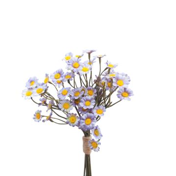 Kunstblumen Strauß Chrysanthemen klein WEMKE, helllila-blau, 35cm, Ø13cm