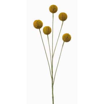 Unechte Blume Trommelstöckchen AMELDA, gelb, 70cm