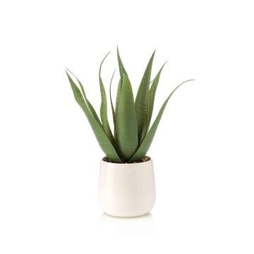 Künstliche Aloe vera NORSHA im Dekotopf, weiß, 30cm
