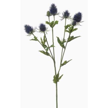 Künstlicher Zweig Edeldistel JESSAMINE, blau, 70cm, Ø2-4cm
