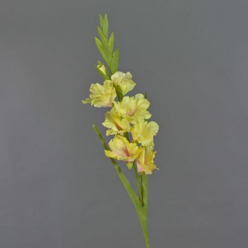 Kunstblume Gladiole NOVNIF, gelb, 95cm, Ø6-9cm