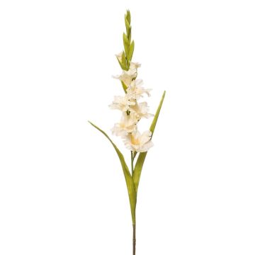 Kunstblume Gladiole NOVNIF, creme, 95cm, Ø6-9cm