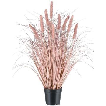 Fake Gras Lampenputzergras PLAVE mit Rispen, rosa, 60cm